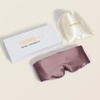 image:imageZIMASILK 22 Momme 100 Mulberry Silk Sleep Mask  Full Silk Filled  UltraSoft amp Breathable FaceHugging Blackout Eye Cover for Sleeping  Pink Gray Purple