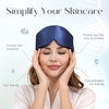 image:imageZIMASILK 22 Momme 100 Mulberry Silk Sleep Mask  Full Silk Filled  UltraSoft amp Breathable FaceHugging Blackout Eye Cover for Sleeping  Pink Navy Blue