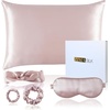 image:imageZIMASILK 22 Momme 100 Silk Pillowcase for Hair and Skin Ivory Queen  Pure Mulberry Silk Pillow Cases Grade 6A Luxury Hidden Zipper Soft amp Smooth Gift Box 1pc Queen 20x30Light Plum