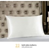 image:imageZIMASILK 22 Momme 100 Silk Pillowcase for Hair and Skin Ivory Queen  Pure Mulberry Silk Pillow Cases Grade 6A Luxury Hidden Zipper Soft amp Smooth Gift Box 1pc Queen 20x30Ivory