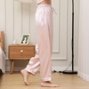 image:imageZIMASILK 22 Momme Pure Mulberry Silk Long Pajama Set for Women  V Neck Trimmed