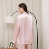 image:imageZIMASILK 22 Momme Pure Mulberry Silk Long Pajama Set for Women  V Neck Trimmed