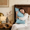 image:imageZIMASILK 25 Momme 100 Pure Mulberry Silk Pillow Cases Iron Gray Queen  Natural Silk Highest Grade 6A Hair and Skin Care Thick amp Soft Gift for Women Men 1pc Queen 20x30Light Blue