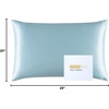 image:imageZIMASILK 25 Momme 100 Pure Mulberry Silk Pillow Cases Iron Gray Queen  Natural Silk Highest Grade 6A Hair and Skin Care Thick amp Soft Gift for Women Men 1pc Queen 20x30Light Blue