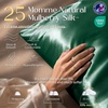 image:imageZIMASILK 25 Momme 100 Pure Mulberry Silk Pillow Cases Iron Gray Queen  Natural Silk Highest Grade 6A Hair and Skin Care Thick amp Soft Gift for Women Men 1pc Queen 20x30Blackish Green