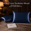 image:imageZIMASILK 25 Momme 100 Pure Mulberry Silk Pillow Cases Iron Gray Queen  Natural Silk Highest Grade 6A Hair and Skin Care Thick amp Soft Gift for Women Men 1pc Queen 20x30Navy Blue