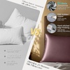 image:imageZIMASILK 25 Momme 100 Pure Mulberry Silk Pillow Cases Iron Gray Standard  Natural Silk Highest Grade 6A Hair and Skin Care Thick amp Soft Gift for Women Men 1pc Standard 20x26Gray Purple