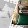 image:imageZIMASILK 25 Momme 100 Pure Mulberry Silk Pillow Cases Iron Gray Standard  Natural Silk Highest Grade 6A Hair and Skin Care Thick amp Soft Gift for Women Men 1pc Standard 20x26Blackish Green