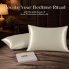 image:imageZIMASILK 25 Momme 100 Pure Mulberry Silk Pillow Cases Iron Gray Standard  Natural Silk Highest Grade 6A Hair and Skin Care Thick amp Soft Gift for Women Men 1pc Standard 20x26Ivory