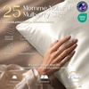 image:imageZIMASILK 25 Momme 100 Pure Mulberry Silk Pillow Cases Iron Gray Standard  Natural Silk Highest Grade 6A Hair and Skin Care Thick amp Soft Gift for Women Men 1pc Standard 20x26Ivory