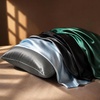 image:imageZIMASILK 25 Momme 100 Pure Mulberry Silk Pillow Cases Iron Gray Standard  Natural Silk Highest Grade 6A Hair and Skin Care Thick amp Soft Gift for Women Men 1pc Standard 20x26Taupe