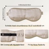 image:imageZIMASILK Adjustable 100 22 Momme Mulberry Silk Sleep Mask  Filled with Natural Silk  Softest amp Breathable  Blackout Eye Mask for Women Men Gift for Travel Nap BlackBeige