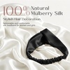 image:imageZIMASILK Adjustable 100 Mulberry Silk Headband for Women Black  19 Momme Silk NonSlip Twisted Hair Wrap Washing Face amp Makeup Soft Hair Accessories NoPull Gentle on Hair Gift BoxBlack