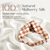 image:imageZIMASILK Adjustable 100 Mulberry Silk Headband for Women Black  19 Momme Silk NonSlip Twisted Hair Wrap Washing Face amp Makeup Soft Hair Accessories NoPull Gentle on Hair Gift BoxCheckered