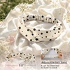 image:imageZIMASILK Adjustable 100 Mulberry Silk Headband for Women Black  19 Momme Silk NonSlip Twisted Hair Wrap Washing Face amp Makeup Soft Hair Accessories NoPull Gentle on Hair Gift BoxPolka Dot