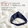image:imageZIMASILK Adjustable 100 Mulberry Silk Headband for Women Black  19 Momme Silk NonSlip Twisted Hair Wrap Washing Face amp Makeup Soft Hair Accessories NoPull Gentle on Hair Gift BoxNavy Blue