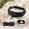 image:imageZIMASILK Adjustable 100 Mulberry Silk Headband for Women Black  19 Momme Silk NonSlip Twisted Hair Wrap Washing Face amp Makeup Soft Hair Accessories NoPull Gentle on Hair Gift BoxBlack