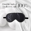 image:imageZIMASILK Adjustable 100 Mulberry Silk Sleep Mask  SuperSmooth Soft Natural Silk Eye Mask for Sleep Travel Multiple Color Options  Black 1 Pack  Black