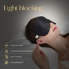 image:imageZIMASILK Adjustable 100 Mulberry Silk Sleep Mask  SuperSmooth Soft Natural Silk Eye Mask for Sleep Travel Multiple Color Options  Black 1 Pack  Black