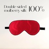 image:imageZIMASILK Adjustable 100 Mulberry Silk Sleep Mask  SuperSmooth Soft Natural Silk Eye Mask for Sleep Travel Multiple Color Options  Black 1 Pack  Burgundy