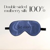 image:imageZIMASILK Adjustable 100 Mulberry Silk Sleep Mask  SuperSmooth Soft Natural Silk Eye Mask for Sleep Travel Multiple Color Options  Black 1 Pack  Go Away  Navy Blue
