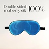 image:imageZIMASILK Adjustable 100 Mulberry Silk Sleep Mask  SuperSmooth Soft Natural Silk Eye Mask for Sleep Travel Multiple Color Options  Black 1 Pack  Methyl Blue