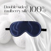 image:imageZIMASILK Adjustable 100 Mulberry Silk Sleep Mask  SuperSmooth Soft Natural Silk Eye Mask for Sleep Travel Multiple Color Options  Black 1 Pack  Navy Blue