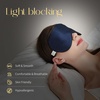 image:imageZIMASILK Adjustable 100 Mulberry Silk Sleep Mask  SuperSmooth Soft Natural Silk Eye Mask for Sleep Travel Multiple Color Options  Black 1 Pack  Navy Blue