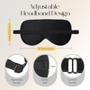 image:imageZIMASILK Adjustable 100 Mulberry Silk Sleep Mask  SuperSmooth Soft Natural Silk Eye Mask for Sleep Travel Multiple Color Options  Black 1 Pack  Pattern 5