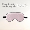 image:imageZIMASILK Adjustable 100 Mulberry Silk Sleep Mask  SuperSmooth Soft Natural Silk Eye Mask for Sleep Travel Multiple Color Options  Black 1 Pack  Pink