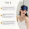 image:imageZIMASILK Adjustable 100 Mulberry Silk Sleep Mask  SuperSmooth Soft Natural Silk Eye Mask for Sleep Travel Multiple Color Options  Black 1 Pack  Royal Blue