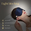 image:imageZIMASILK Adjustable 100 Mulberry Silk Sleep Mask  SuperSmooth Soft Natural Silk Eye Mask for Sleep Travel Multiple Color Options  Black 2 Pack  Navy BluePink