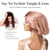 image:imageZIMASILK Adjustable 22 Momme 100 Mulberry Silk Bonnet for Sleeping Purple  DoubleLayered Silk Hair Bonnet for AntiFrizz amp Hair Protection  Reduces Slipping 1PcBlush Pink