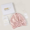 image:imageZIMASILK Adjustable 22 Momme 100 Mulberry Silk Bonnet for Sleeping Purple  DoubleLayered Silk Hair Bonnet for AntiFrizz amp Hair Protection  Reduces Slipping 1PcPink