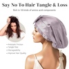 image:imageZIMASILK Adjustable 22 Momme 100 Mulberry Silk Bonnet for Sleeping Purple  DoubleLayered Silk Hair Bonnet for AntiFrizz amp Hair Protection  Reduces Slipping 1PcPurple