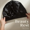 image:imageZIMASILK Adjustable 22 Momme 100 Mulberry Silk Bonnet for Sleeping Purple  DoubleLayered Silk Hair Bonnet for AntiFrizz amp Hair Protection  Reduces Slipping 1PcBlack