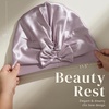 image:imageZIMASILK Adjustable 22 Momme 100 Mulberry Silk Bonnet for Sleeping Purple  DoubleLayered Silk Hair Bonnet for AntiFrizz amp Hair Protection  Reduces Slipping 1PcPurple