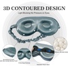 image:imageZIMASILK Adjustable 22 Momme 100 Pure Mulberry Silk Sleep Mask  3D Contoured Cup Eye Mask Soft Breathable Blindfold for Women Men Perfect Blocks Light for Sleeping BlackBluestoneadjustable