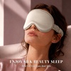 image:imageZIMASILK Adjustable 22 Momme 100 Pure Mulberry Silk Sleep Mask  3D Contoured Cup Eye Mask Soft Breathable Blindfold for Women Men Perfect Blocks Light for Sleeping BlackBeigeadjustable