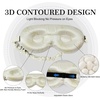 image:imageZIMASILK Adjustable 22 Momme 100 Pure Mulberry Silk Sleep Mask  3D Contoured Cup Eye Mask Soft Breathable Blindfold for Women Men Perfect Blocks Light for Sleeping BlackIvory  Fruit Line Art