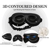 image:imageZIMASILK Adjustable 22 Momme 100 Pure Mulberry Silk Sleep Mask  3D Contoured Cup Eye Mask Soft Breathable Blindfold for Women Men Perfect Blocks Light for Sleeping BlackBlackadjustable