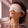 image:imageZIMASILK Adjustable 22 Momme 100 Pure Mulberry Silk Sleep Mask  3D Contoured Cup Eye Mask Soft Breathable Blindfold for Women Men Perfect Blocks Light for Sleeping BlackPink  Fruit Line Art