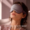 image:imageZIMASILK Adjustable 22 Momme 100 Pure Mulberry Silk Sleep Mask  3D Contoured Cup Eye Mask Soft Breathable Blindfold for Women Men Perfect Blocks Light for Sleeping BlackPlum Wineadjustable