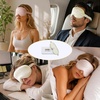 image:imageZIMASILK Adjustable 22 Momme 100 Pure Mulberry Silk Sleep Mask  3D Contoured Cup Eye Mask Soft Breathable Blindfold for Women Men Perfect Blocks Light for Sleeping BlackIvory  Fruit Line Art