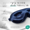 image:imageZIMASILK Adjustable 3D 22 Momme 100 Mulberry Silk Sleep Mask  Upgraded Eye Mask for Sleeping  Soft amp Breathable Blindfold  Blackout for Deep Sleeping Navy BlueNavy Blue