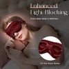 image:imageZIMASILK Adjustable 3D 22 Momme 100 Mulberry Silk Sleep Mask  Upgraded Eye Mask for Sleeping  Soft amp Breathable Blindfold  Blackout for Deep Sleeping Navy BlueBurgundy
