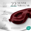 image:imageZIMASILK Adjustable 3D 22 Momme 100 Mulberry Silk Sleep Mask  Upgraded Eye Mask for Sleeping  Soft amp Breathable Blindfold  Blackout for Deep Sleeping Navy BlueBurgundy