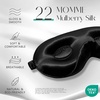 image:imageZIMASILK Adjustable 3D 22 Momme 100 Mulberry Silk Sleep Mask  Upgraded Eye Mask for Sleeping  Soft amp Breathable Blindfold  Blackout for Deep Sleeping Navy BlueBlack