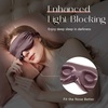 image:imageZIMASILK Adjustable 3D 22 Momme 100 Mulberry Silk Sleep Mask  Upgraded Eye Mask for Sleeping  Soft amp Breathable Blindfold  Blackout for Deep Sleeping Navy BlueGray Purple
