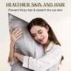 image:imageZIMASILK Upgraded 100 Pure Mulberry Silk Pillow Cases Grey Standard  6A Grade 19 Momme Silk Hair and Skin Care Reinforced Hidden Zipper Soft amp Smooth Gift Box 1pc Standard 20x26Grey